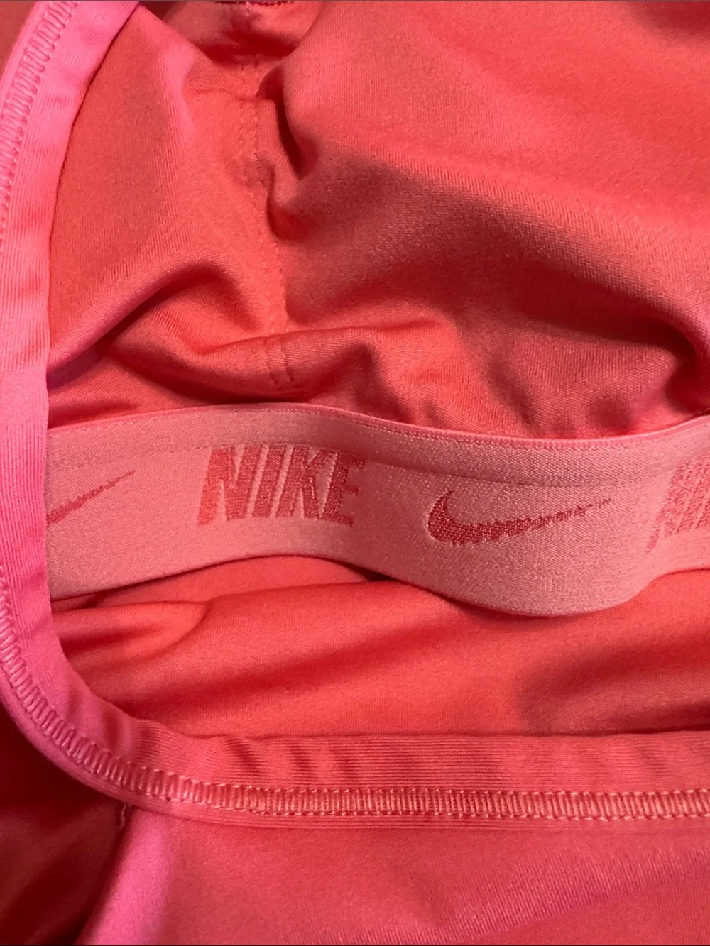 Nike Coral-Pink Strappy Women’s Athletic Tank